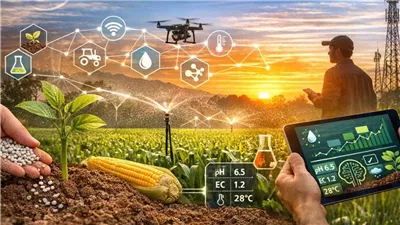 بالذكاء الاصطناعي.. خبراء من الهند ومعهد «البساتين» يختبرون تطبيقاً ذكياً لإدارة مزارع الصحراوي