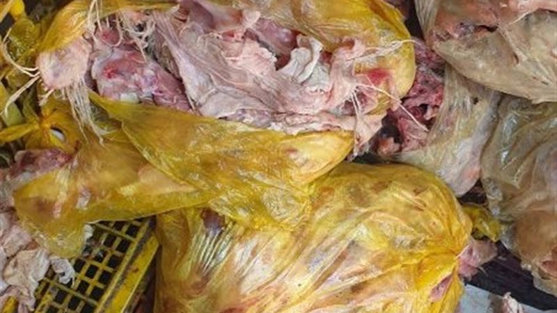 لحوم ودواجن فاسدة