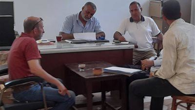متابعة أعمال حماية الأراضي الزراعية بالقنطرة غرب للتصدي للتعديات